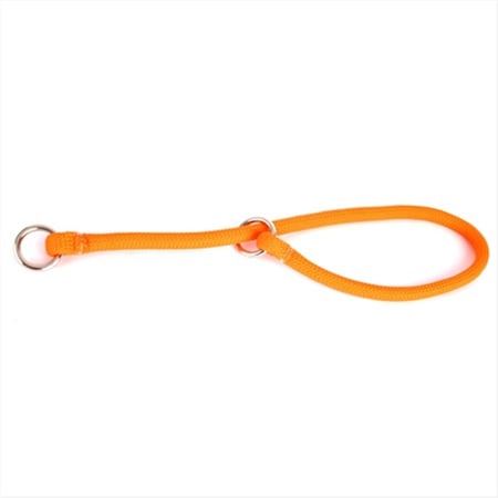 24 In. Light Orange Braided Rope Training Collar